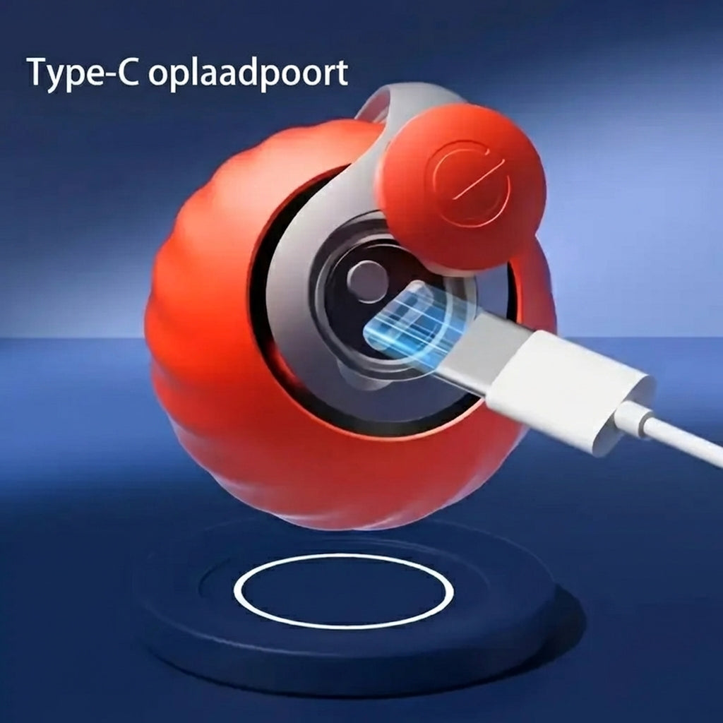 Slimme Interactieve Kattenbal - Automatisch Rollend Speeltje met Veren