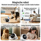 Aiook S1 Slimme Huisdier Robotcamera - 2K HD met Laser & AI-Tracking