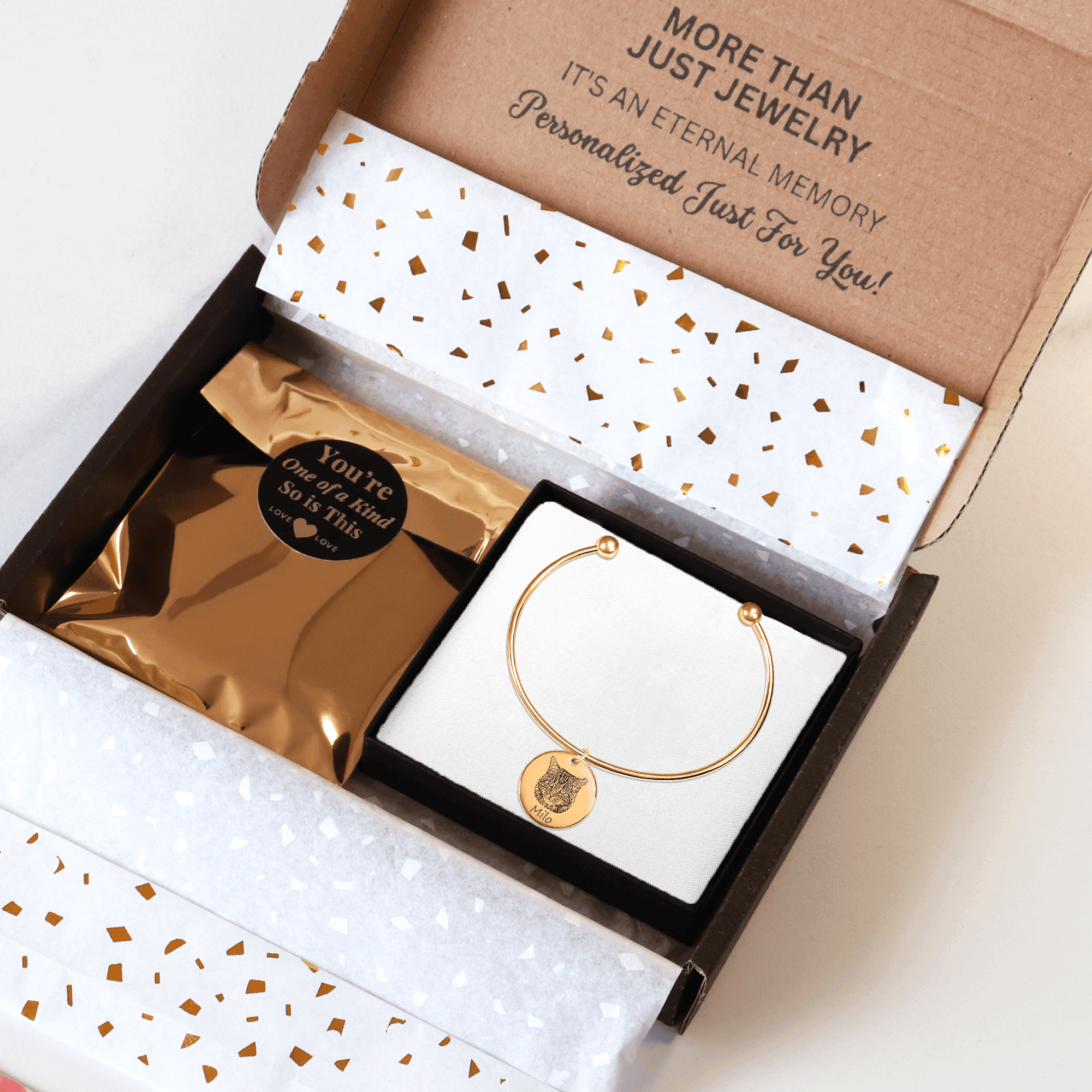 Custom Cat Portrait Bangle